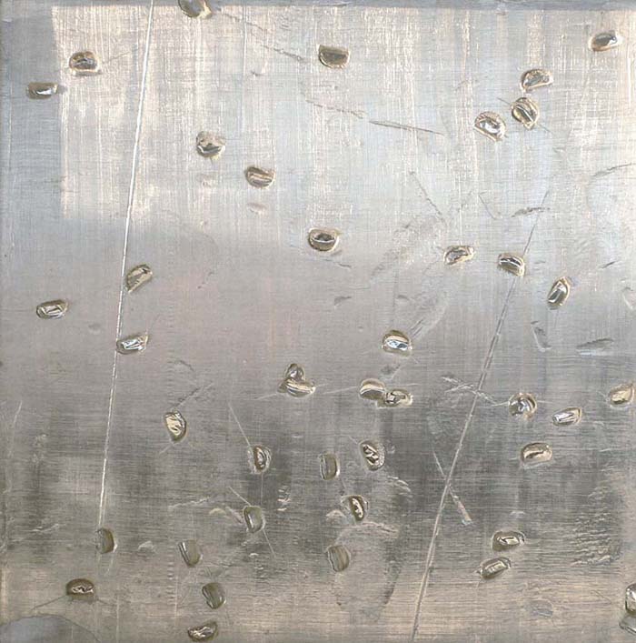 eXile Series, 2005, heel marks on foil-faced foam, 24x24in